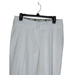 Peter Nygard Womens Pants Stretch Cropped Tapered Leg Slpit Side White 8 NWT Photo 3