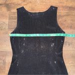 St. John  Couture by Marie Gray Sequin Knit Elegant Black Sleeveless Dress Photo 11
