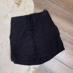 Free People walk my way up lace up mini skirt black Photo 1