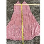 Aerie  Velvet Dress Womens Size Medium Midi Tiered Babydoll Cottagecore  Boho Photo 7