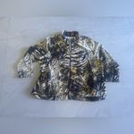 Onque Casul Hoodie Womens Bust 27” Animal Print Zip Up Hooded Jacket Size 3X Brown Photo 9