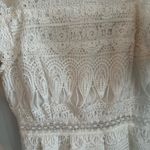 Francesca's  Ivory White Lace Mock Neck Mini Dress Women's Size X-Small XS Photo 1