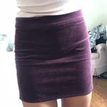 Forever 21 Velvet Deep Purple Mini Skirt Photo 4