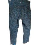 Lululemon  Train Times Crop Leggings Blue Black Size 6 Yoga Running Photo 6