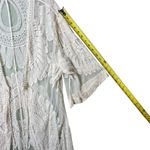 Lace Duster Elegant Sheer Off Photo 3