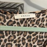 Leopard Print Women's Dress Brown Size L Photo 3