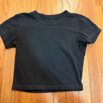 Brandy Melville John Galt Black Crop Top  Photo 0