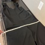 Line and Dot  jumpsuit, cropped wide leg, ruffled straps, relaxed fit, black, S Photo 12