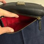 Dooney & Bourke Luca Continental Black Italian Pebbled Leather Red Lined Wallet Photo 11