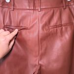 House of Harlow 1960 Revolve Faux Leather Brown Pants Size 4 Photo 7