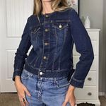 Ann Taylor  Women's Navy Denim Jacket Photo 7