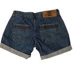 Earl Jean Women's Denim Shorts Size 6 Blue Denim Low Rise Cuff Pockets Stretch Photo 3
