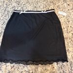 Tilly's  Black Mini Skirt with Lace Detail Photo 0