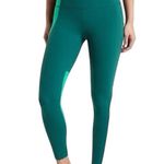 Athleta  Size XXS Elation Asym 7/8 High Rise Legging in Powervita Green Photo 1