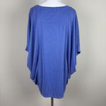 Chico's ‎ 3 Top Womens XL Purple Ribbed Knit Dolman 3/4 Sleeve V-Neck Relaxed Fit Photo 7