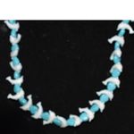 Source Unknown Classic Surfer/Beach Unisex Dolphin/Blue Beaded 16" Stretch Handcrafted Necklace Photo 1