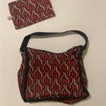 LeSportsac Diane Von Furstenberg X Medium Crossbody Geometric Nylon VINTAGE Photo 5