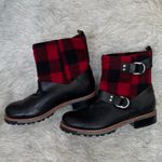Woolrich Black and Red Women’s Balt Buffalo Plaid Boots Size 8.5 US Photo 1