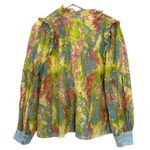 Love Shack Fancy  Ronalda Blouse in Pastel Fields Size Large Photo 5