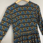 ASOS  Patterned Dress Blue Long‎ Sleeves Detailed Print Photo 3