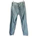 Topshop  Moto Hayden Distressed Slim Straight Light Wash Mid Rise Jeans Size 25 Photo 1