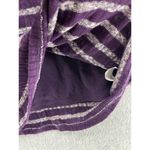 Kensie  Women's T Shirt Dress Short Sleeve Striped Purple Marled Lined Small Photo 4