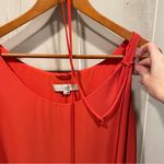 Loft Cute pumpkin spice swingy sleeveless dress tie belt Ann Taylor  Photo 4