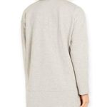 Eileen Fisher | NWT | XXS | Cotton Terry Two-Way Zip-Front Flight Jacket in Gray Photo 2