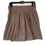 Banana Republic  A-Line Smocked Pleated Cotton Skirt Photo 0
