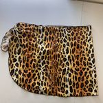 NWOT‎ women’s orange yellow brown leopard print stretch swim cover up summer Size undefined Photo 2