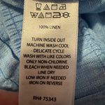 Cynthia Rowley  Sky Blue Linen High Waist Shorts Photo 3