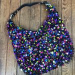 Colorful Multicolor Sequin Women's shoulder party nightclub Bag nwot Blue Photo 4