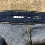 Old Navy  Jeans Womens Sz 20 Plus High Rise Wow Straight Dark Wash Pants Pockets Photo 1