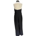Adelyn Rae Black Cindy Halter Sleeveless Jumpsuit  Women's Black Size Medium Photo 3