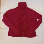 City Spirit Cherry Red silk and cashmere mock turtleneck sweater. Size SM. Photo 0