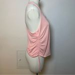 GapFit Pink Ruched Racerback Tank Top Women’s Large Photo 3