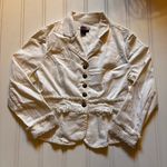 Live a Little  white jacket Sz Medium Photo 0
