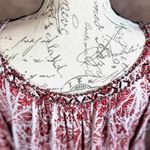 Free People  Good Morning Embellished Tunic Top Printed Cold Shoulder M Photo 10