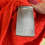Marled Knit Twist Hem Top Orange Size XL Photo 2