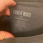 Lucky Brand  Distressed Guns N Roses Rock Band T Shirt Large Photo 2