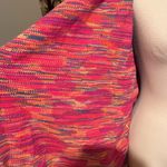 Crazy Train Pink and Yellow Knit Cardigan oversize M Photo 5