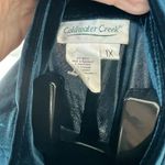 Coldwater Creek  Women’s Green Velour Full Zip Sweater Size 1X Emerald Teal EUC Photo 7