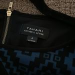 Tahari by ASL Blue & Black Shapes Short Photo 5