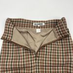 Jil Sander  Check Plaid Pencil Skirt Brown High Waisted Wool Vintage Photo 1