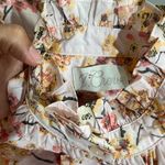 J.Crew Women's Pink Cotton Classic-fit Ruffleneck Shirt Cherry Blossoms Size 4 Photo 2