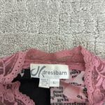 Vintage Beaded Lace Floral Zipper Jacket embellished beaded sheer pink polka dot Size L Photo 2