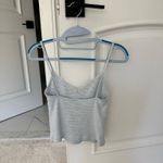 Brandy Melville  Striped Lace Tank Top Blue Photo 2