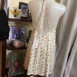 ZARA  Floral Satin Strappy Mini Dress Photo 7