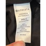 Athleta High Neck Black White Chevron Pattern Sports Bra Size 38 B/C Underwire Photo 7