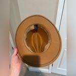 New Beige Tan Classic Wide Brim Panama Hat Belt Buckle Wool Fedora Floppy Photo 2